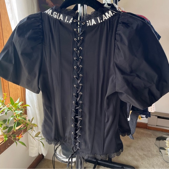 Black I.AM.GIA Chelsey Corset Top - Picture 9 of 11